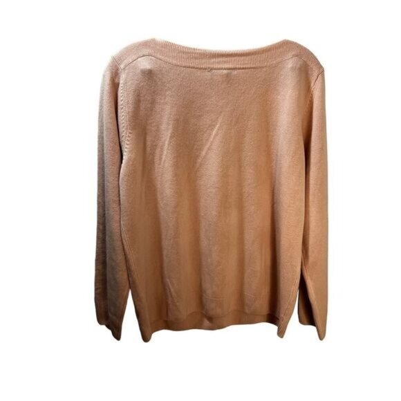 NEW Draper's & Damons Boatneck Button Shoulder Sweater LP - Picture 2 of 5